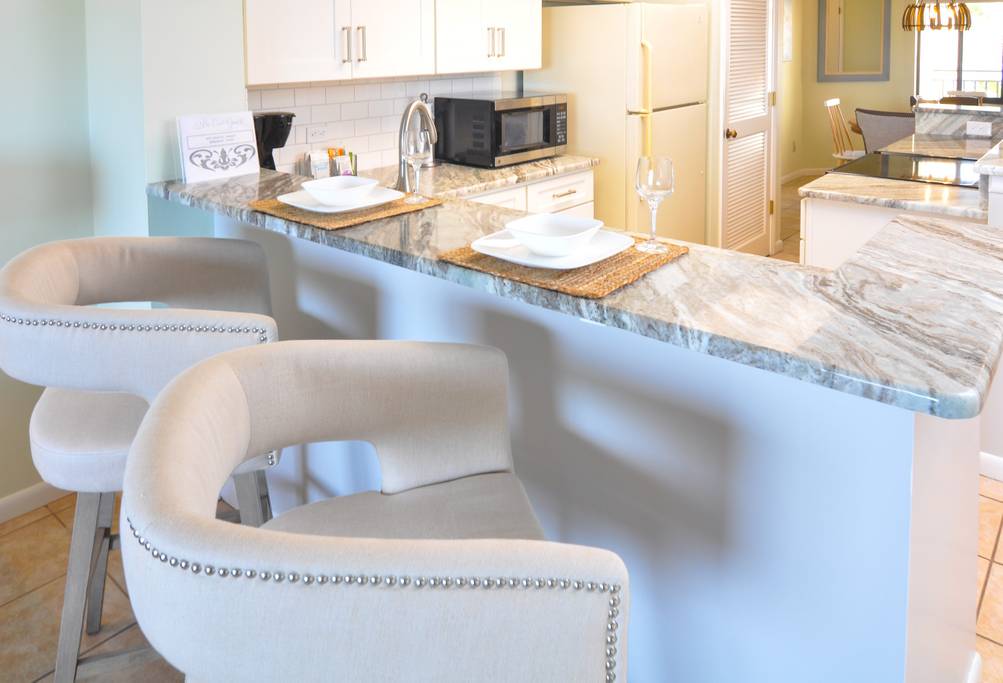 Entertainment area in condo